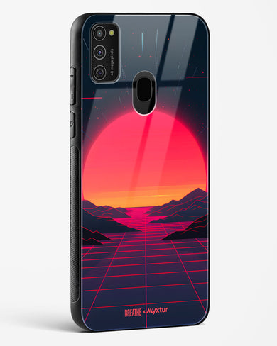 Synthwave Sunset [BREATHE] Glass Case Phone Cover (Samsung)