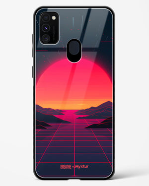 Synthwave Sunset [BREATHE] Glass Case Phone Cover (Samsung)