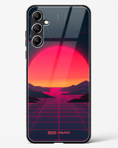 Synthwave Sunset [BREATHE] Glass Case Phone Cover (Samsung)