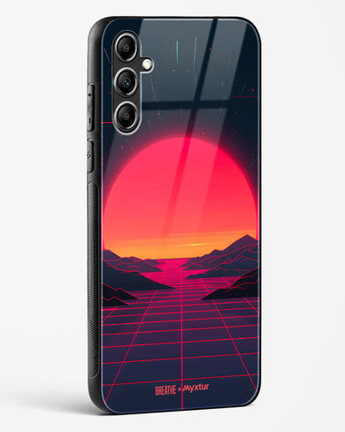 Synthwave Sunset [BREATHE] Glass Case Phone Cover (Samsung)