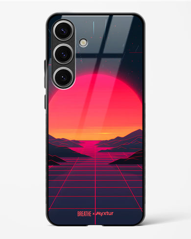 Synthwave Sunset [BREATHE] Glass Case Phone Cover (Samsung)