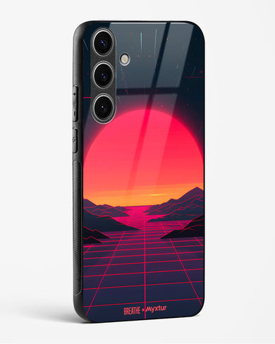 Synthwave Sunset [BREATHE] Glass Case Phone Cover (Samsung)