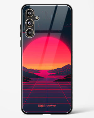 Synthwave Sunset [BREATHE] Glass Case Phone Cover (Samsung)