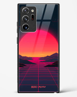 Synthwave Sunset [BREATHE] Glass Case Phone Cover (Samsung)