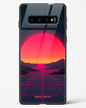 Synthwave Sunset [BREATHE] Glass Case Phone Cover (Samsung)