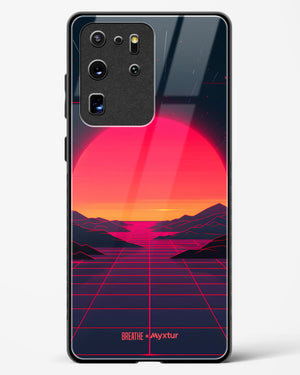 Synthwave Sunset [BREATHE] Glass Case Phone Cover (Samsung)