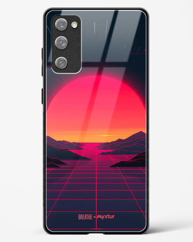 Synthwave Sunset [BREATHE] Glass Case Phone Cover (Samsung)