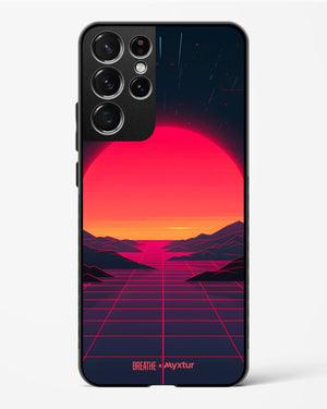 Synthwave Sunset [BREATHE] Glass Case Phone Cover (Samsung)