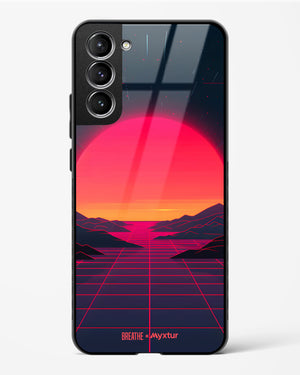 Synthwave Sunset [BREATHE] Glass Case Phone Cover (Samsung)