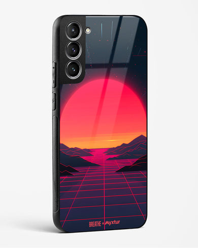 Synthwave Sunset [BREATHE] Glass Case Phone Cover (Samsung)