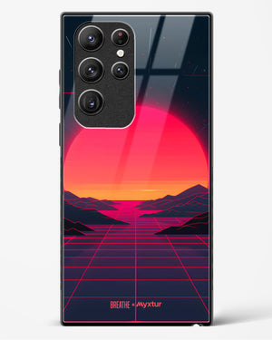 Synthwave Sunset [BREATHE] Glass Case Phone Cover (Samsung)