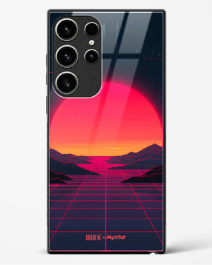 Synthwave Sunset [BREATHE] Glass Case Phone Cover (Samsung)