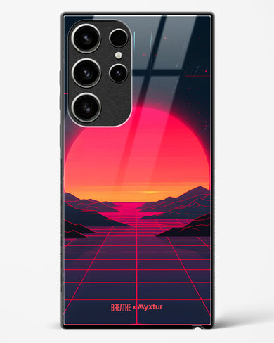 Synthwave Sunset [BREATHE] Glass Case Phone Cover (Samsung)