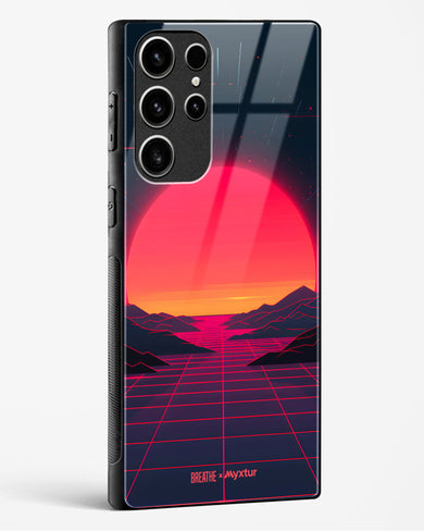 Synthwave Sunset [BREATHE] Glass Case Phone Cover (Samsung)