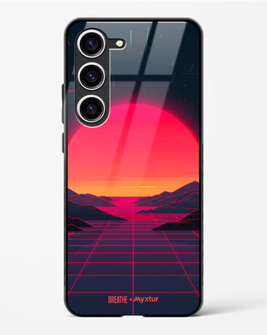 Synthwave Sunset [BREATHE] Glass Case Phone Cover (Samsung)