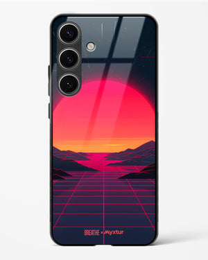 Synthwave Sunset [BREATHE] Glass Case Phone Cover (Samsung)