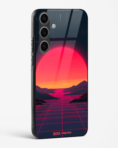 Synthwave Sunset [BREATHE] Glass Case Phone Cover (Samsung)