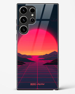 Synthwave Sunset [BREATHE] Glass Case Phone Cover (Samsung)