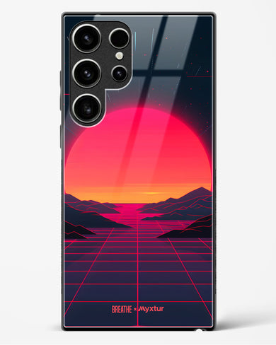 Synthwave Sunset [BREATHE] Glass Case Phone Cover (Samsung)