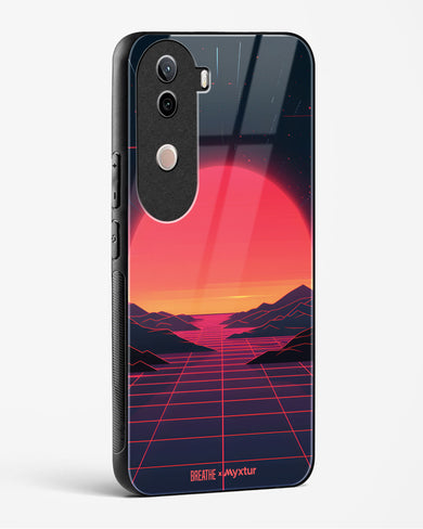 Synthwave Sunset [BREATHE] Glass Case Phone Cover (Vivo)