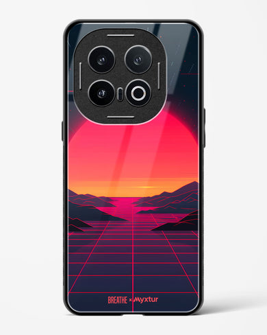 Synthwave Sunset [BREATHE] Glass Case Phone Cover (Vivo)