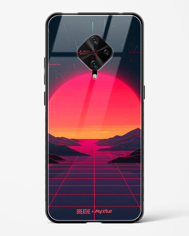 Synthwave Sunset [BREATHE] Glass Case Phone Cover (Vivo)