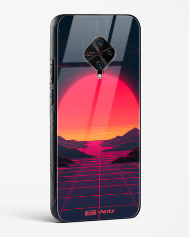 Synthwave Sunset [BREATHE] Glass Case Phone Cover (Vivo)