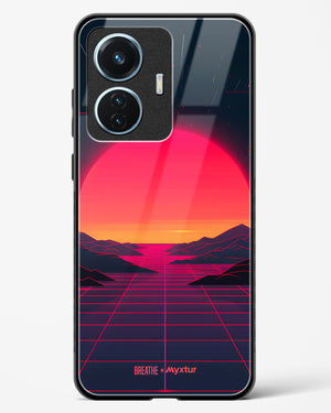 Synthwave Sunset [BREATHE] Glass Case Phone Cover (Vivo)