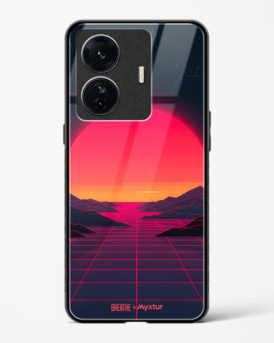 Synthwave Sunset [BREATHE] Glass Case Phone Cover (Vivo)