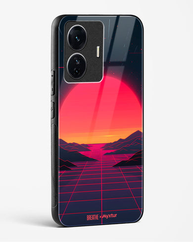 Synthwave Sunset [BREATHE] Glass Case Phone Cover (Vivo)