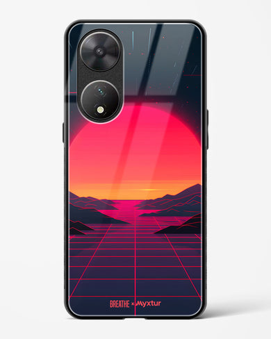 Synthwave Sunset [BREATHE] Glass Case Phone Cover (Vivo)