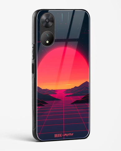 Synthwave Sunset [BREATHE] Glass Case Phone Cover (Vivo)