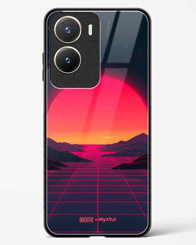 Synthwave Sunset [BREATHE] Glass Case Phone Cover (Vivo)