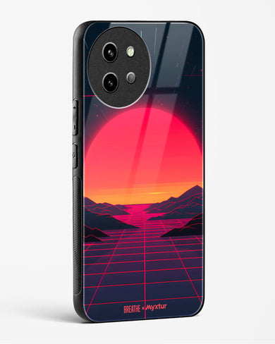 Synthwave Sunset [BREATHE] Glass Case Phone Cover (Vivo)
