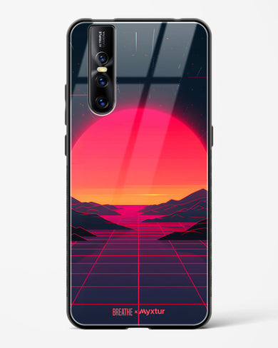 Synthwave Sunset [BREATHE] Glass Case Phone Cover (Vivo)