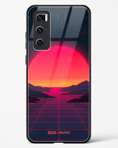 Synthwave Sunset [BREATHE] Glass Case Phone Cover (Vivo)