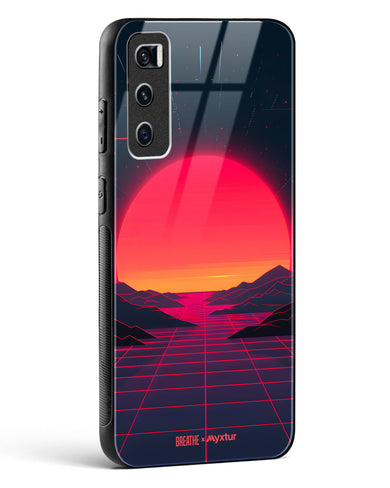 Synthwave Sunset [BREATHE] Glass Case Phone Cover (Vivo)