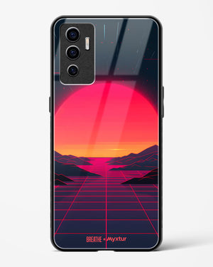 Synthwave Sunset [BREATHE] Glass Case Phone Cover (Vivo)