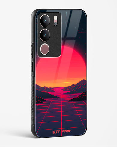 Synthwave Sunset [BREATHE] Glass Case Phone Cover (Vivo)