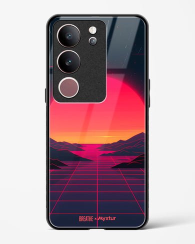 Synthwave Sunset [BREATHE] Glass Case Phone Cover (Vivo)