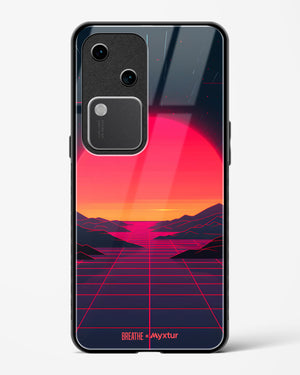 Synthwave Sunset [BREATHE] Glass Case Phone Cover (Vivo)