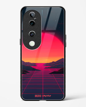 Synthwave Sunset [BREATHE] Glass Case Phone Cover (Vivo)