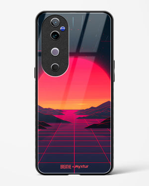 Synthwave Sunset [BREATHE] Glass Case Phone Cover (Vivo)