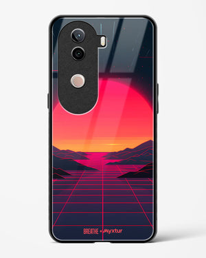 Synthwave Sunset [BREATHE] Glass Case Phone Cover (Vivo)