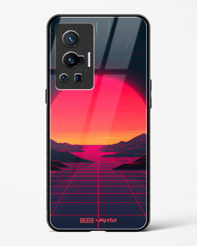 Synthwave Sunset [BREATHE] Glass Case Phone Cover (Vivo)