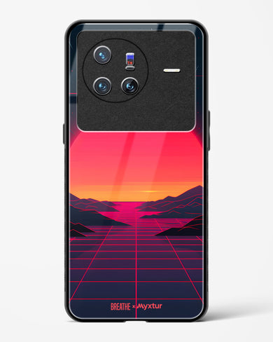 Synthwave Sunset [BREATHE] Glass Case Phone Cover (Vivo)