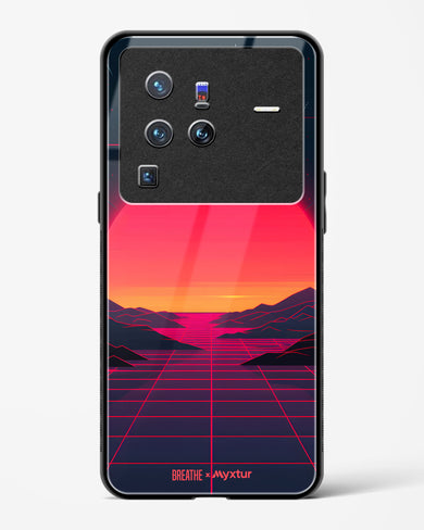 Synthwave Sunset [BREATHE] Glass Case Phone Cover (Vivo)