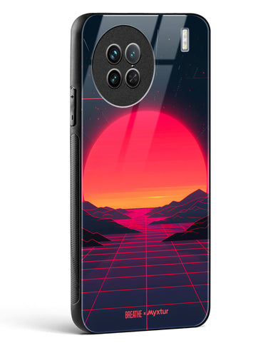 Synthwave Sunset [BREATHE] Glass Case Phone Cover (Vivo)