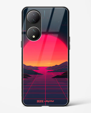 Synthwave Sunset [BREATHE] Glass Case Phone Cover (Vivo)