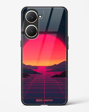Synthwave Sunset [BREATHE] Glass Case Phone Cover (Vivo)